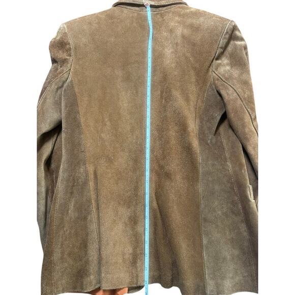 Vintage Winlit Suede Blazer Women’s Size S – Rich Brown Leather Classic - Picture 8 of 10